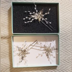 Elegant Silver Hair Pins